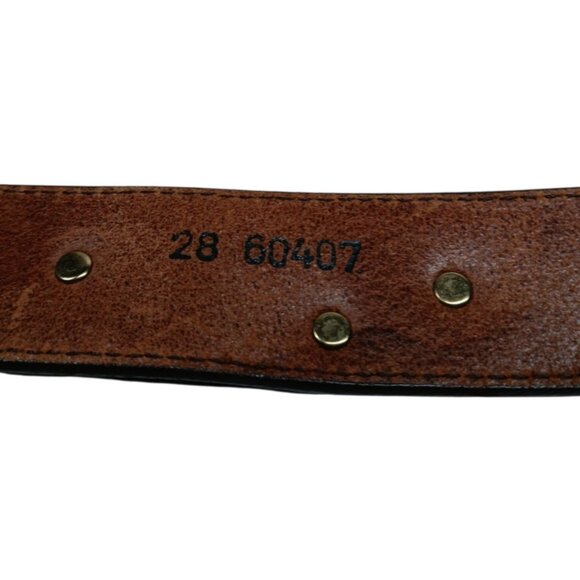 VTG Honest Leather Belt 28 60407 Zoo Animals Up to 29\